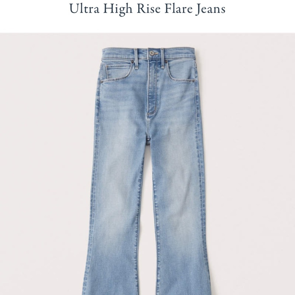 Abercrombie and Fitch Ultra High Rise Flare Jeans